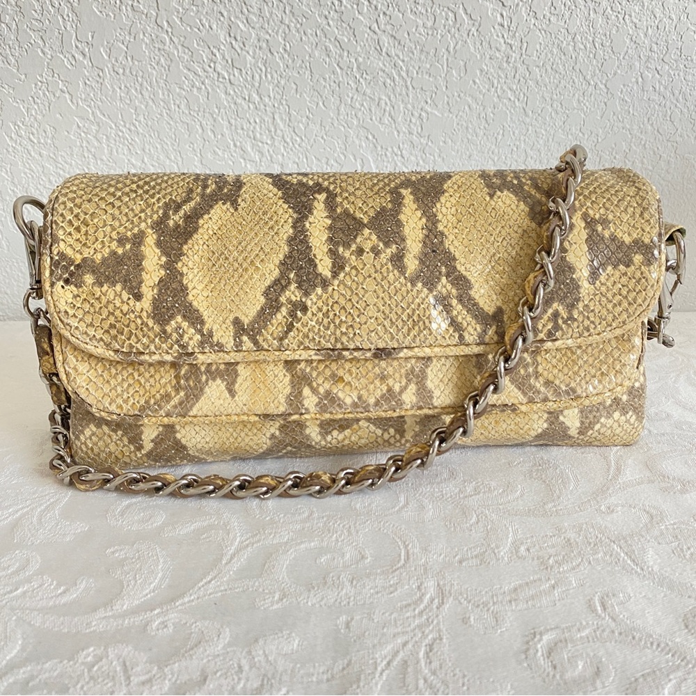 Lockheart Python Chain Shoulder Bag